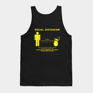 Social Distancing Hugger - yellow Tank Top